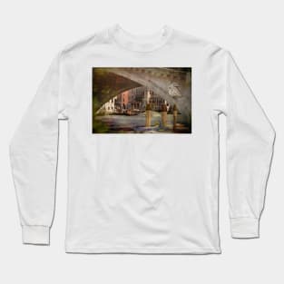 Under the Rialto Bridge - with artistic filter Long Sleeve T-Shirt